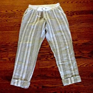Athleta Linen Cropped Pant